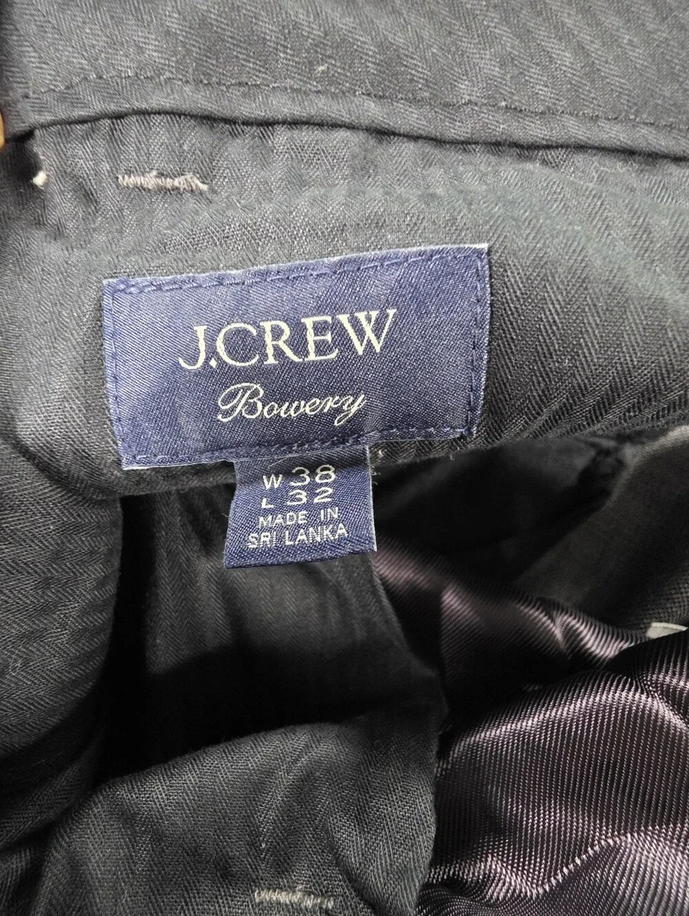 J. Crew Bowery Men’s Gray Dress Pants Wool Blend 38x32 Flat Front
